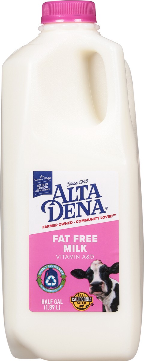 slide 7 of 13, Alta Dena Fat Free Milk Half Gallon, 1/2 gal
