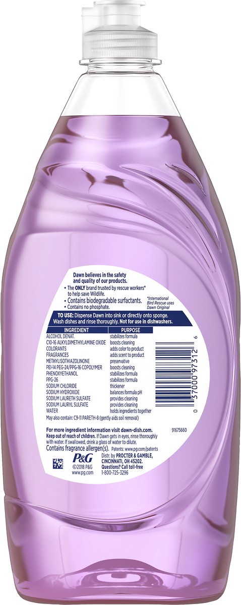 slide 2 of 3, Dawn Ultra Botanicals Lavender Scent Dishwashing Liquid 573 ml, 573 ml