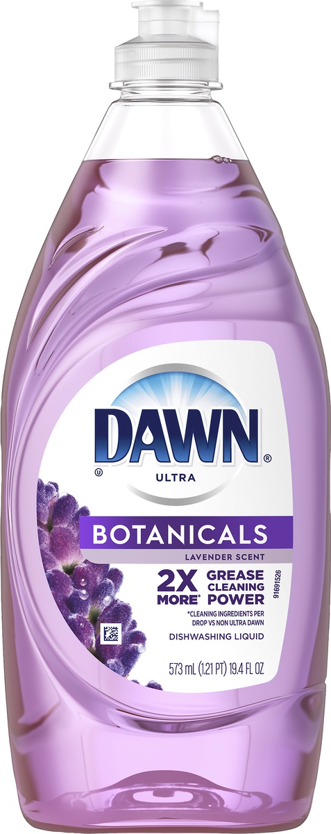 slide 3 of 5, Dawn Ultra Botanicals Lavender Scent Dishwashing Liquid 573 ml, 19.4 fl oz