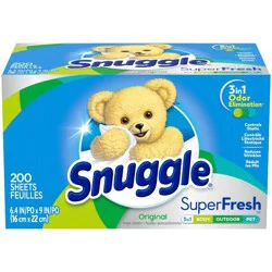 Snuggle Plus SuperFresh Morning Breeze Dryer Sheets 200 Count
