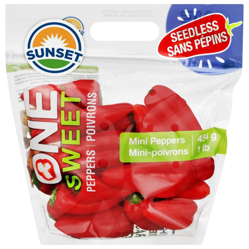 slide 1 of 9, Sunset LolliPeppers Mini-Peppers - 1lb, 1 ct