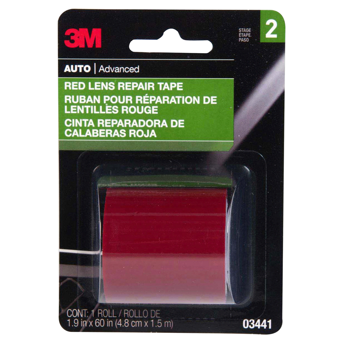 slide 1 of 1, 3M Red Lens Repair Tape, 1 ct