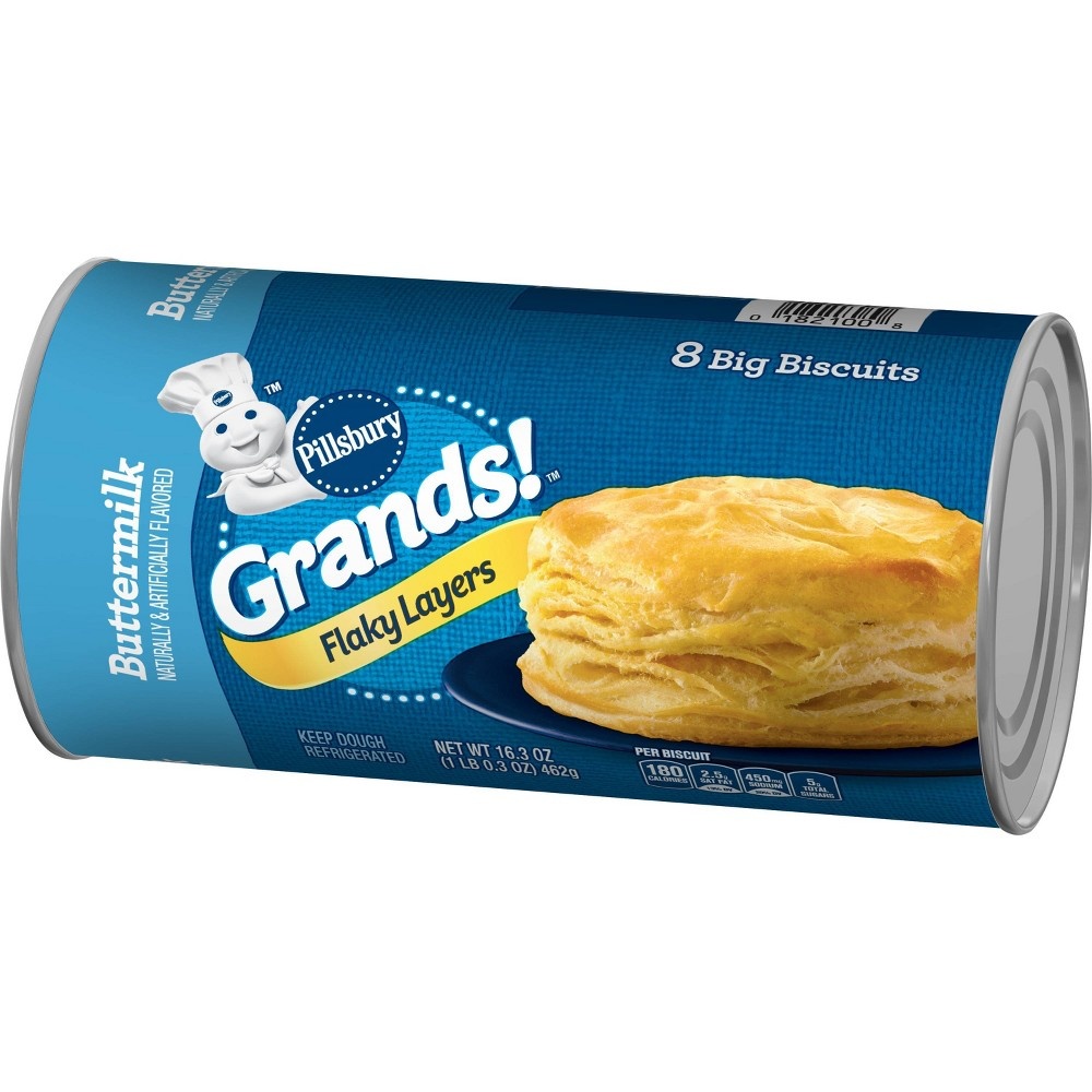 slide 3 of 3, Pillsbury Grands Flaky Layers Butter Tastin Biscuits, 16.3 oz