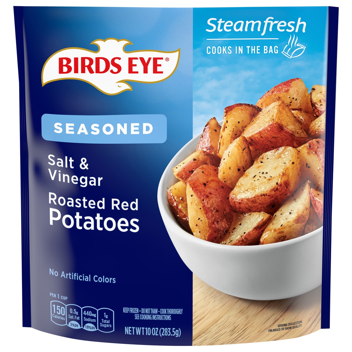 slide 1 of 5, Birds Eye Seasoned Steamfresh Salt & Vinegar Roasted Red Potatoes 10 oz, 10 oz