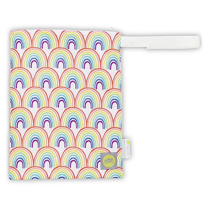 slide 1 of 1, Itzy Ritzy Travel Happens Medium Sealed Wet Bag - Happy Rainbow, 1 ct