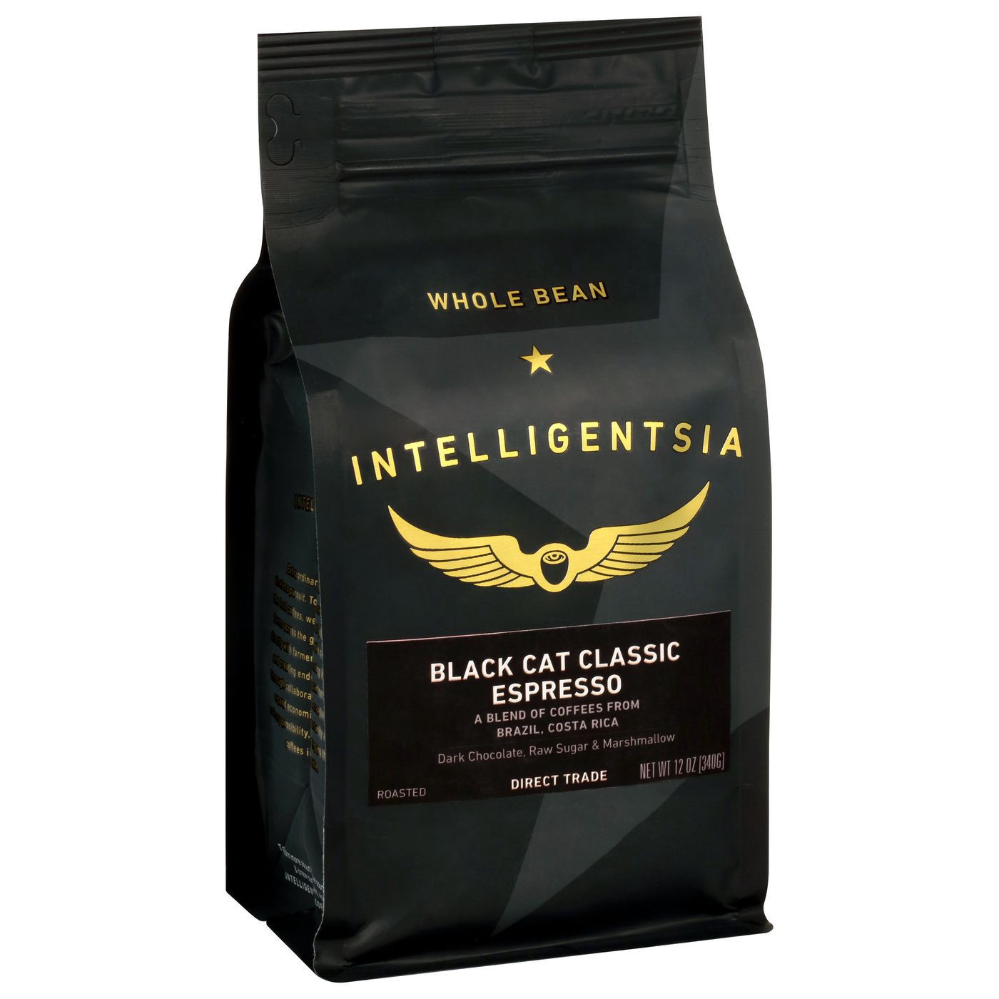slide 1 of 1, Intelligentsia, Black Cat Espresso Light Roast Whole Bean Coffee - 12oz Bag, 12 oz