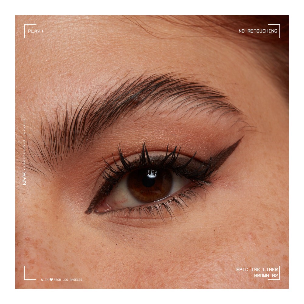 slide 5 of 6, Nyx Professional Makeup Epic Ink Eye Liner Brown, 0.03 fl oz