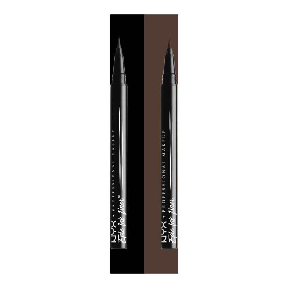 slide 6 of 6, Nyx Professional Makeup Epic Ink Eye Liner Brown, 0.03 fl oz