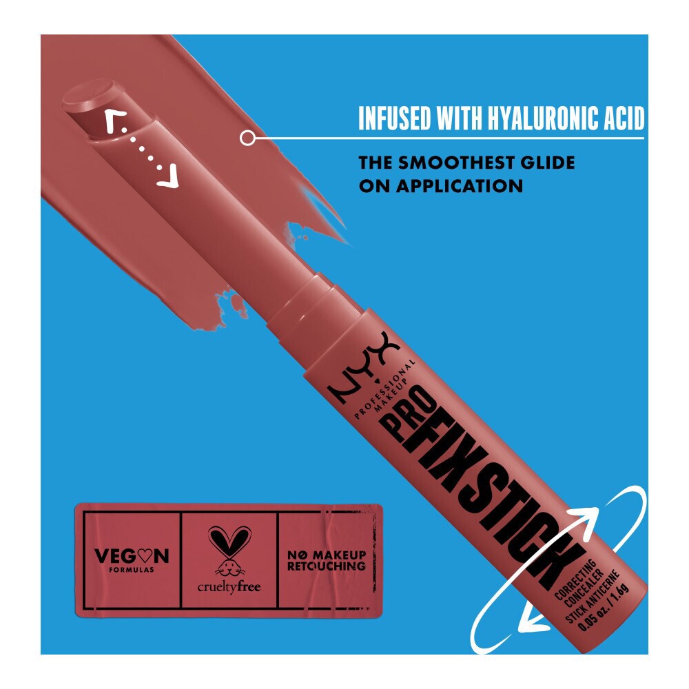 slide 6 of 6, Nyx Professional Makeup Pro Fix Stick Correcting Concealer 10 Golden, 0.05 oz