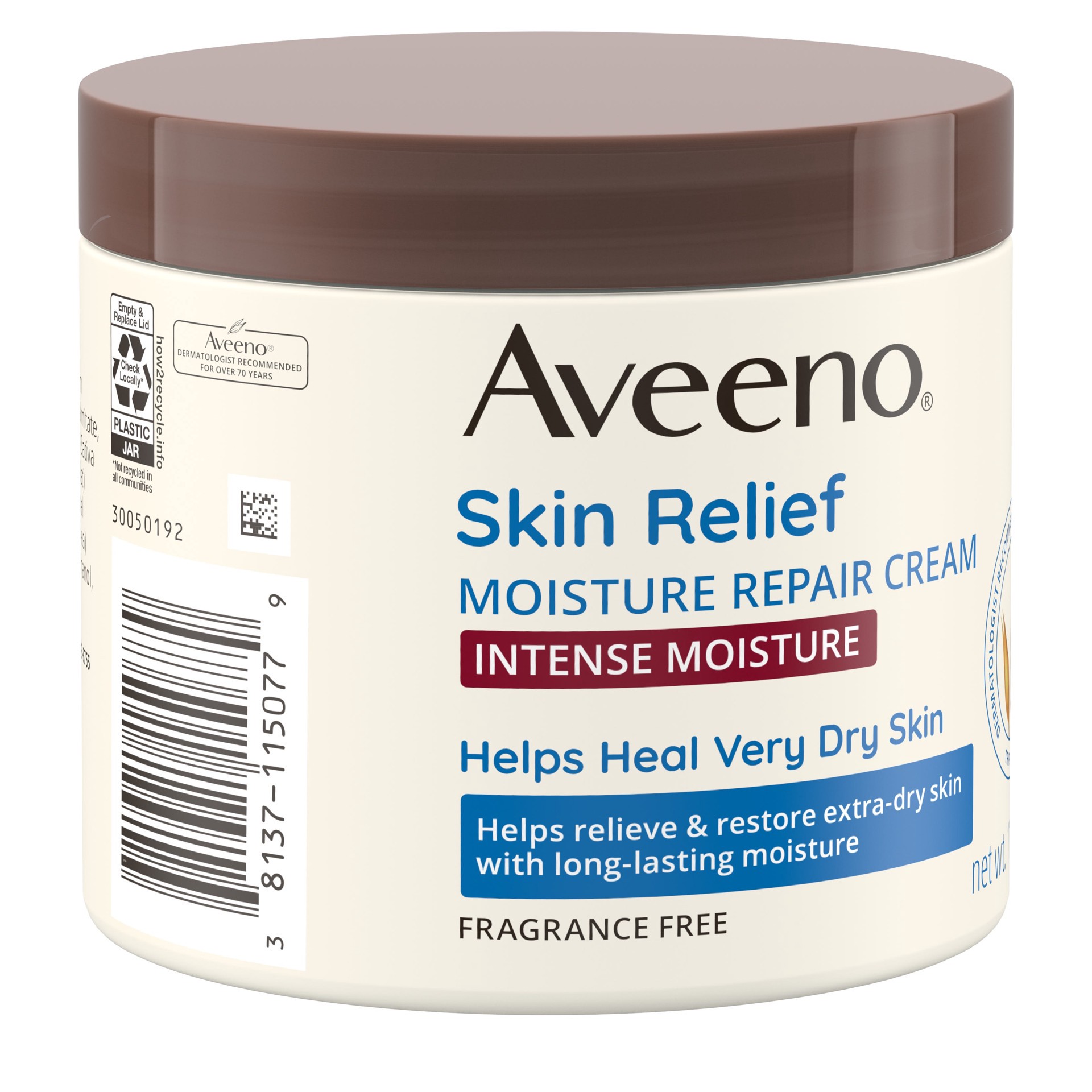 slide 7 of 9, Aveeno Skin Relief Intense Moisture Repair Body Cream with Triple Oat & Shea Butter Formula, Helps Relieve & Restore Extra-Dry Skin with Long-Lasting Moisture, Fragrance-Free, 11 oz, 11 oz