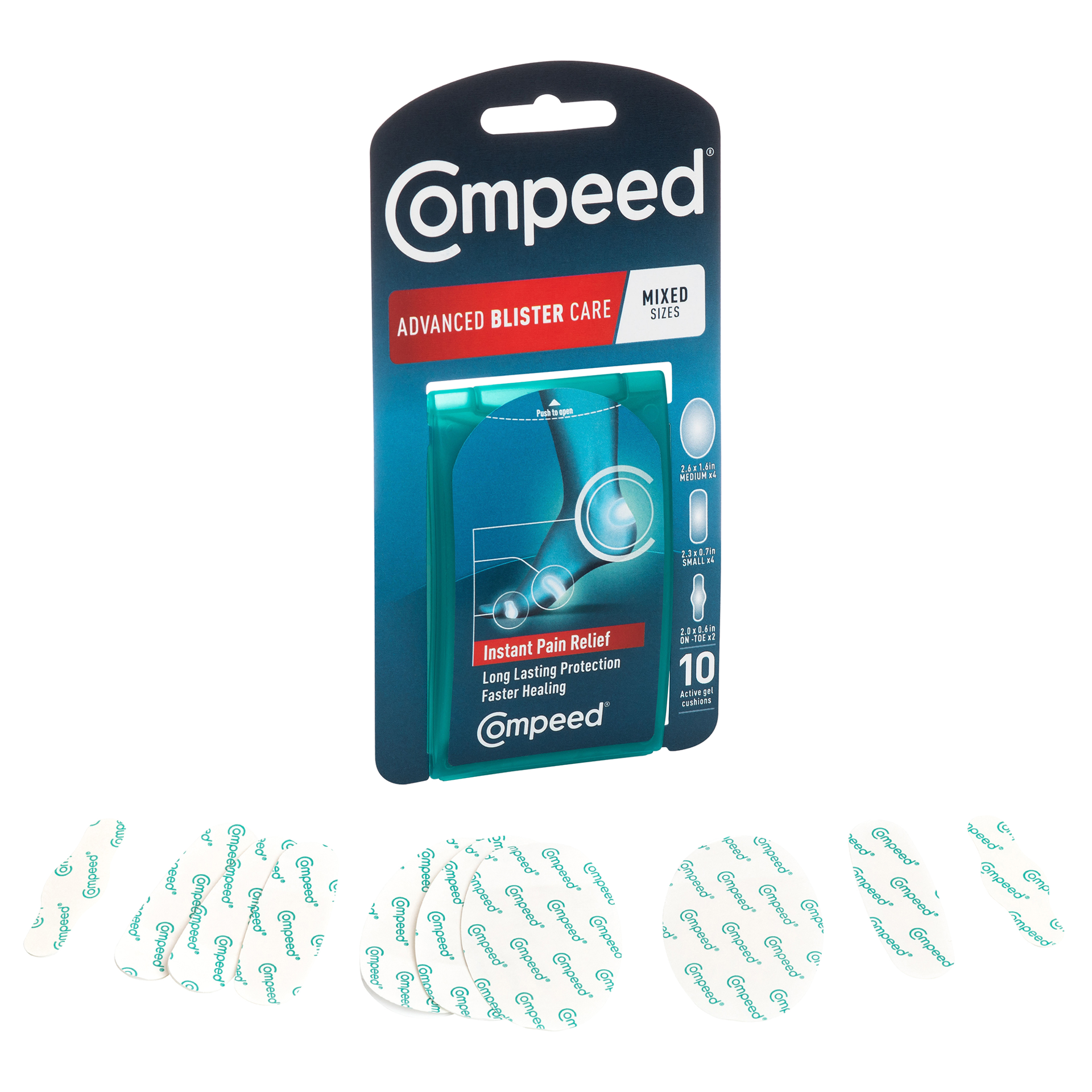 slide 4 of 5, Compeed Advanced Blister Care Mixed Sizes Cushions 10 Each, 10 ct