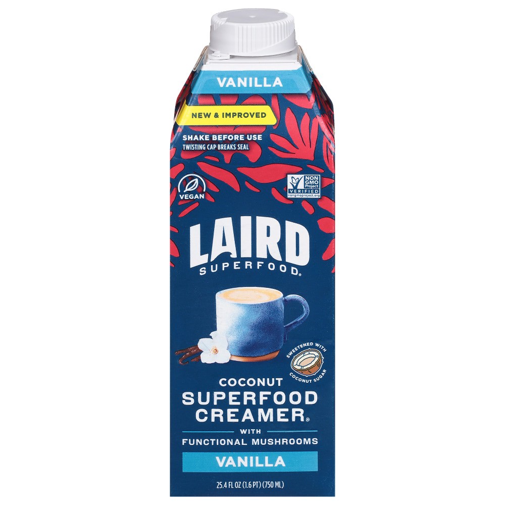 slide 4 of 5, Laird Superfood Creamer Liquid Vanilla - 25.4 FZ, 25.4 fl oz