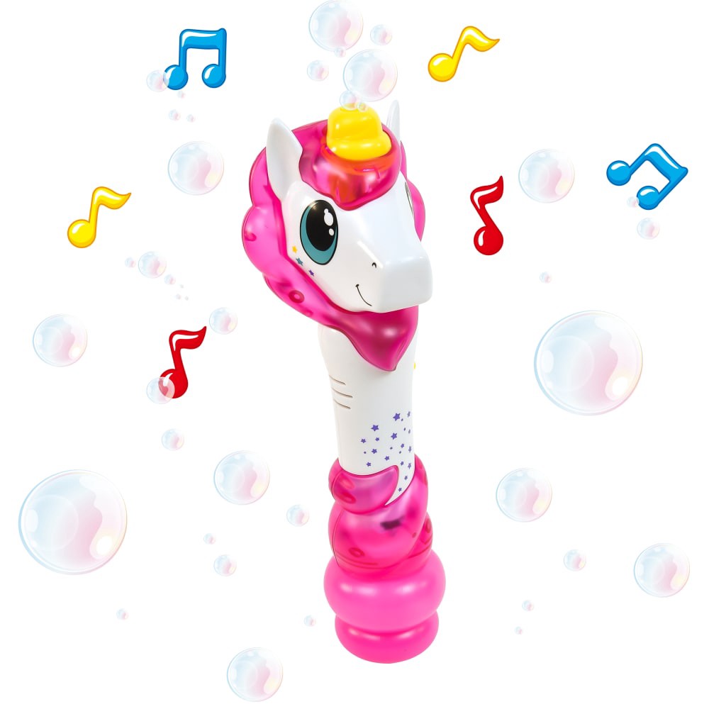slide 2 of 2, Sunny Days Entertainment Maxx Light & Sound Bubble Unicorn Baton, 1 ct