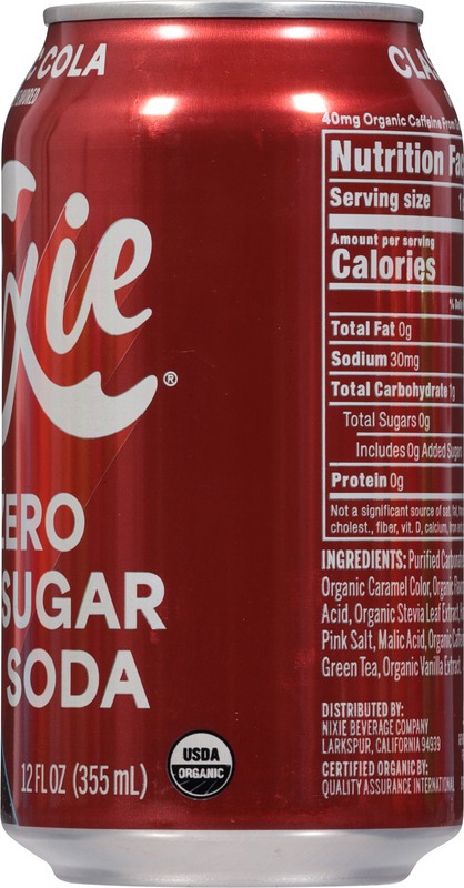 slide 4 of 5, Nixie Classic Cola Zero Sugar Soda - 12 fl oz, 12 fl oz