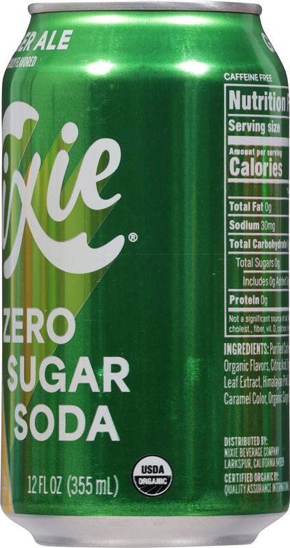 slide 2 of 5, Nixie Zero Sugar Ginger Ale Soda, 12 fl oz