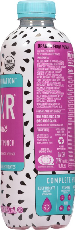 slide 4 of 5, ROAR Dragon Fruit Punch, 18 fl oz