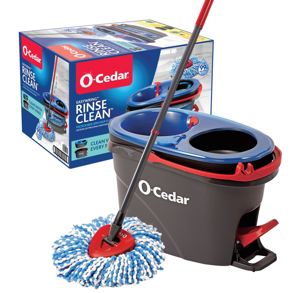 slide 5 of 6, O-Cedar Easywring Rinse Clean Microfiber Spin Mop System 1 ea, 1 ct