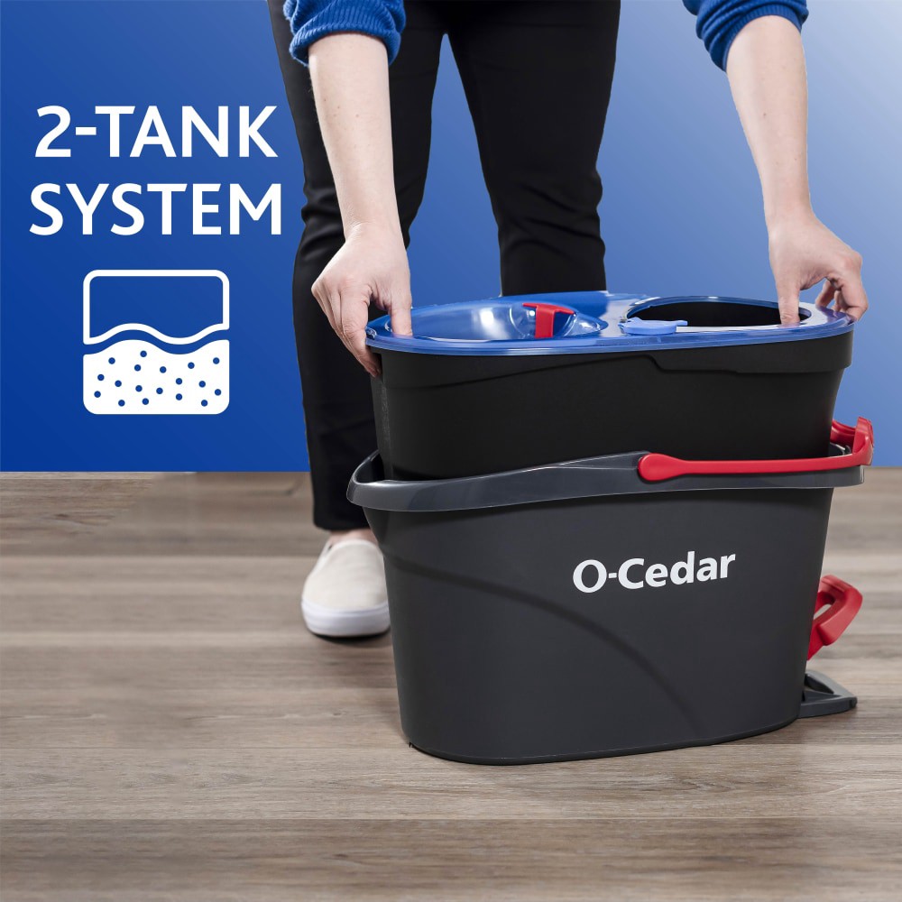 slide 6 of 6, O-Cedar Easywring Rinse Clean Microfiber Spin Mop System 1 ea, 1 ct