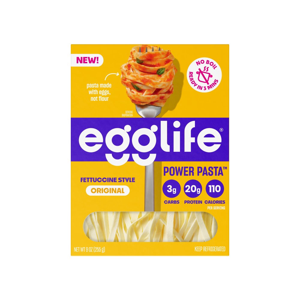 slide 4 of 6, egglife Gluten Free Original POWER PASTA, 9 oz