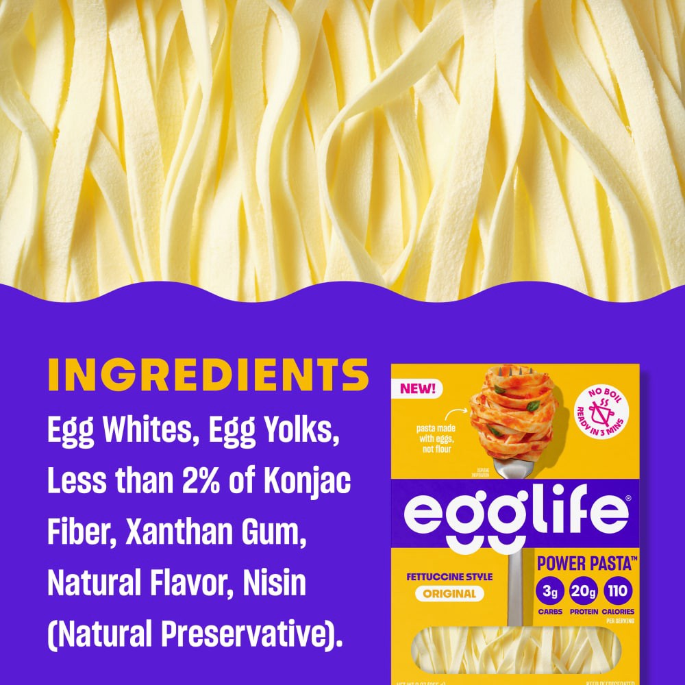 slide 6 of 6, egglife Gluten Free Original POWER PASTA, 9 oz