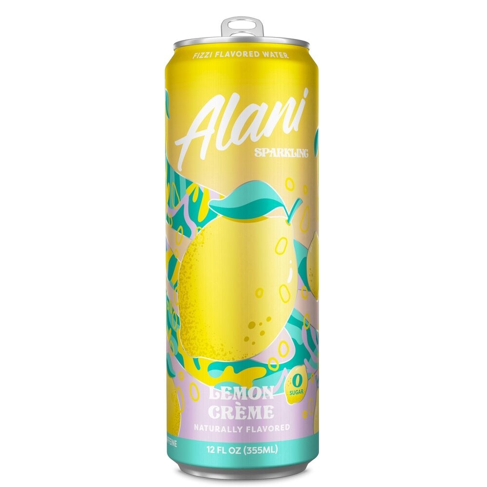 slide 2 of 3, Alani Nu Lemon Creme Sparkling Water, 8 ct; 12 fl oz