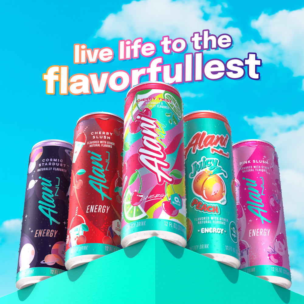 slide 2 of 6, Alani Nu Energy Drink Cherry Twist 6Pk, 6 ct