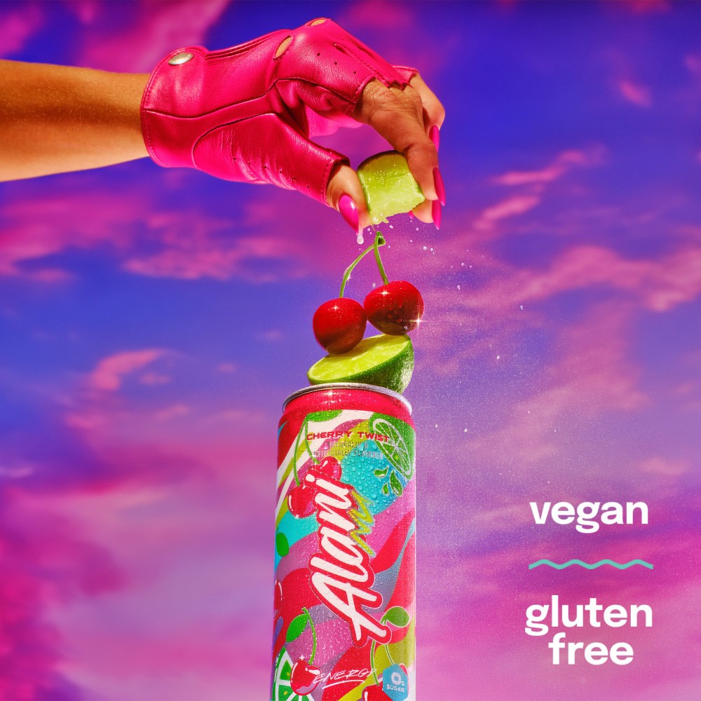 slide 4 of 6, Alani Nu Energy Drink Cherry Twist 6Pk, 6 ct