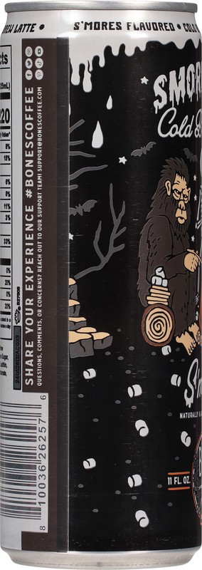slide 4 of 5, Bones Smorey Time Cold Brew Latte - 11 oz, 11 oz
