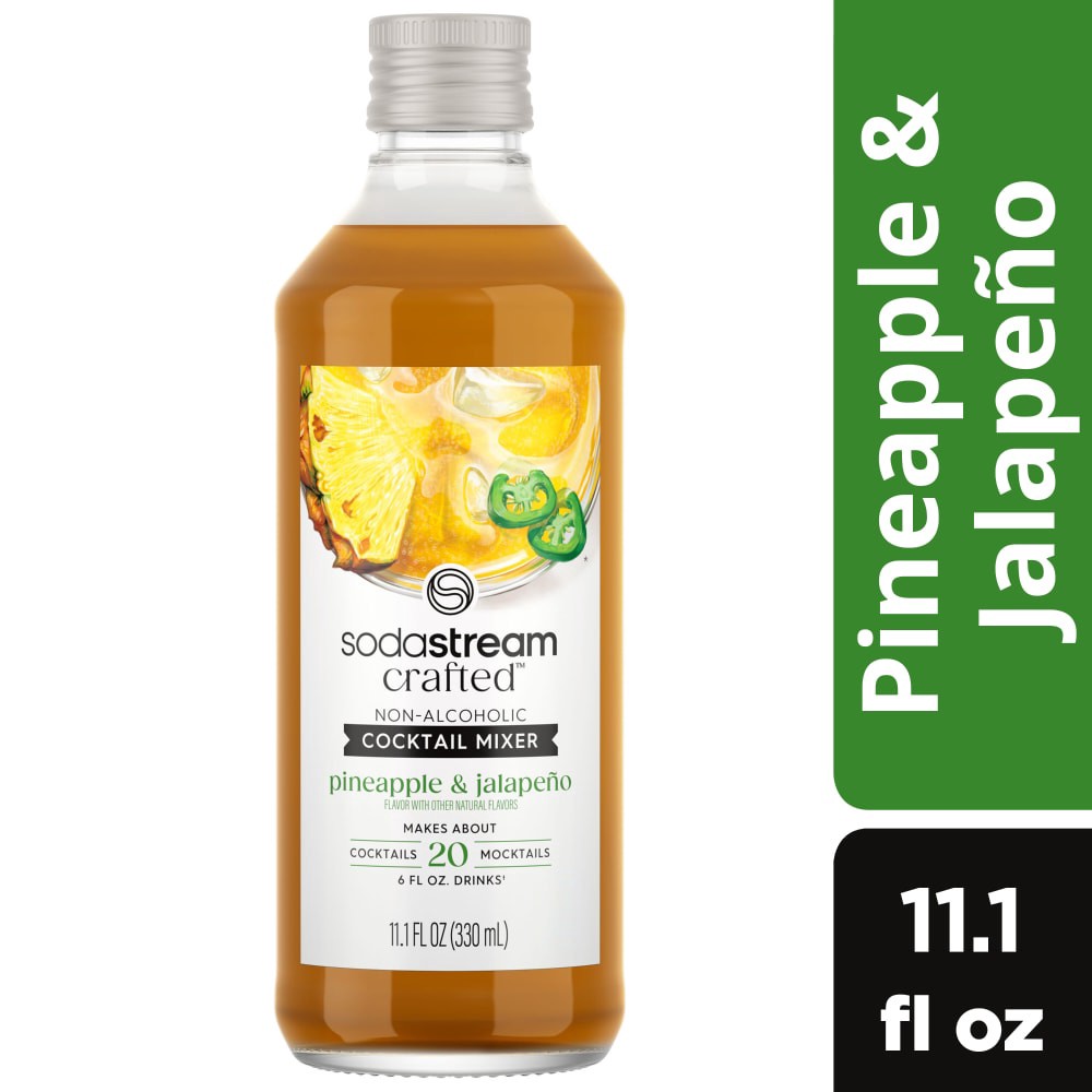 slide 3 of 6, SodaStream Crafted Non-Alcoholic Pineapple & Jalapeno Cocktail Mixer, 1 ct