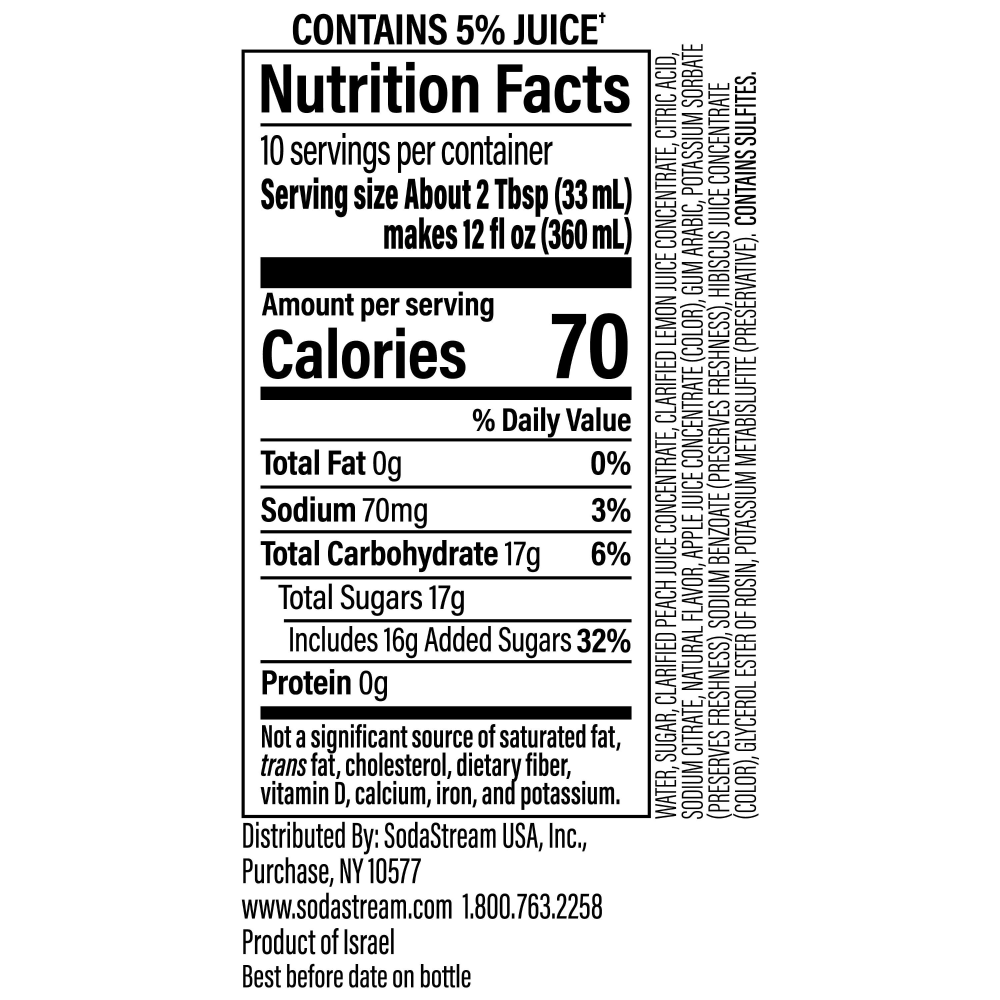 slide 5 of 6, SodaStream Crafted Non-Alcoholic White Peach & Ginger Cocktail Mixer, 1 ct