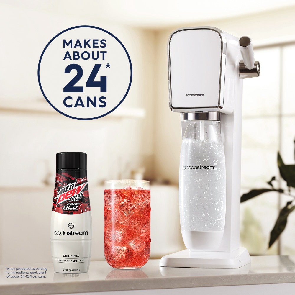 slide 6 of 6, SODA STREAM SodaStream Mountain Dew Code Red Zero Flavor, 1 ct