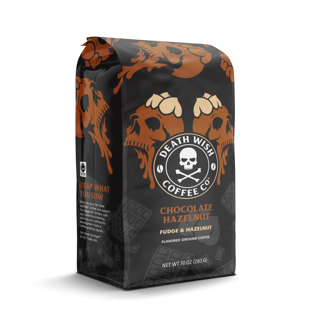 slide 1 of 1, Death Wish Coffee Co Chocolate Hazelnut Ground Coffee, 10 oz