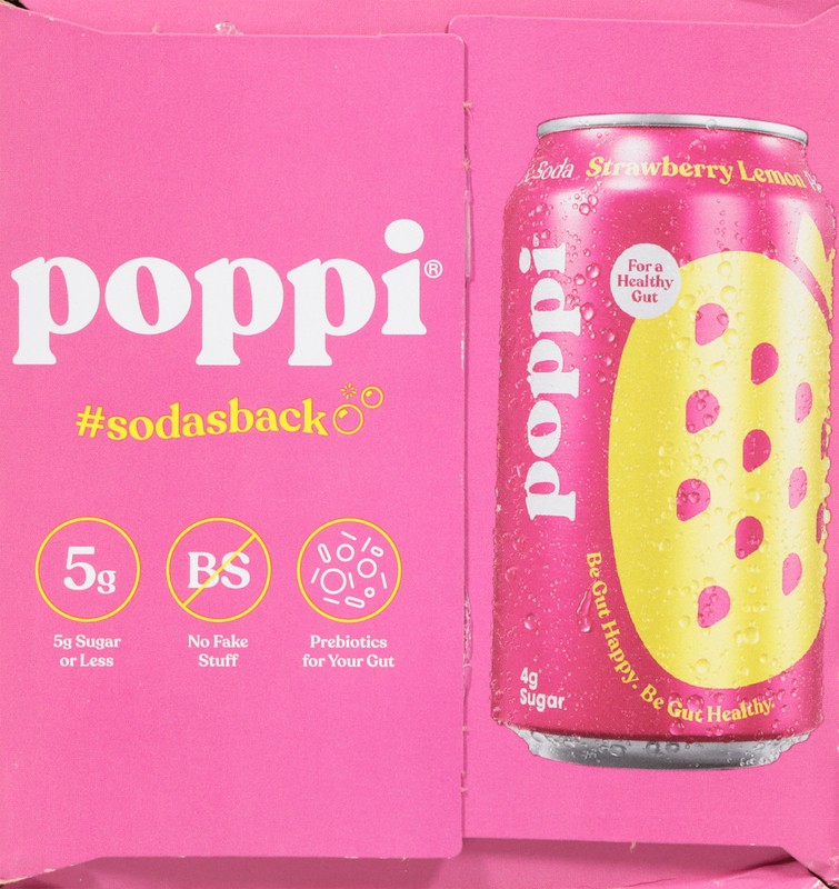 slide 3 of 5, Poppi Assorted Prebiotic Soda Variety Pack 8 - 12 fl oz Cans, 8 ct; 12 fl oz
