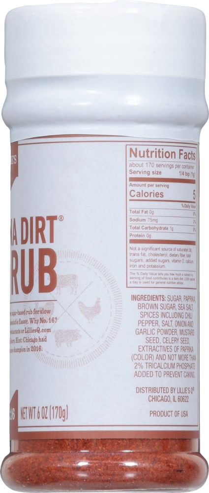 slide 4 of 4, Lillie's Q No. 16 Carolina Dirt BBQ Rub 6 oz, 6 oz