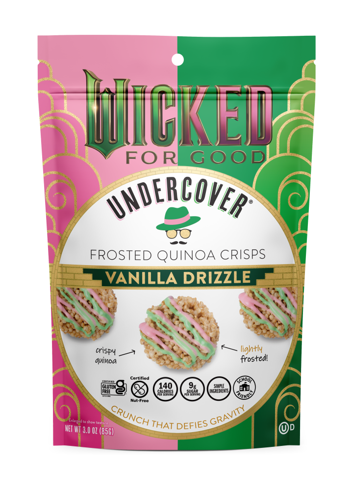 slide 1 of 1, Undercover® Frosted Vanilla Drizzle Quinoa Crisps, 3 oz, 3 oz