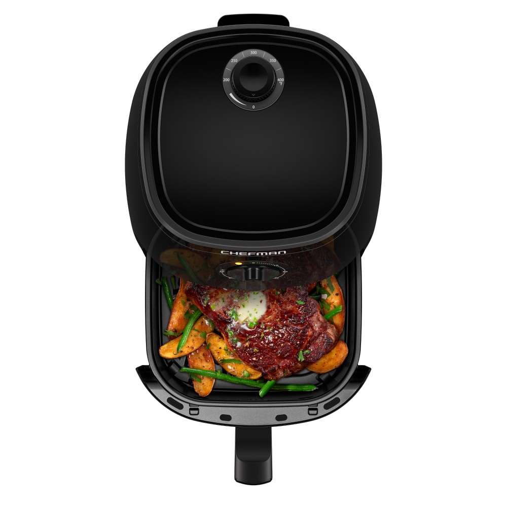 slide 4 of 4, Chefman Black TurboFry 5-Quart Air Fryer, 1 ct