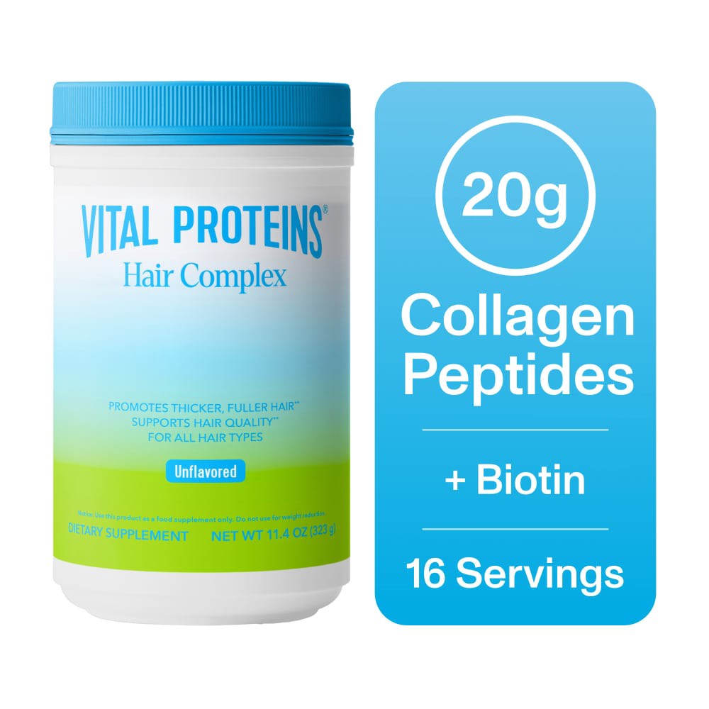 slide 4 of 6, Vital Proteins Collagen Peptides Hair Support, 10 oz