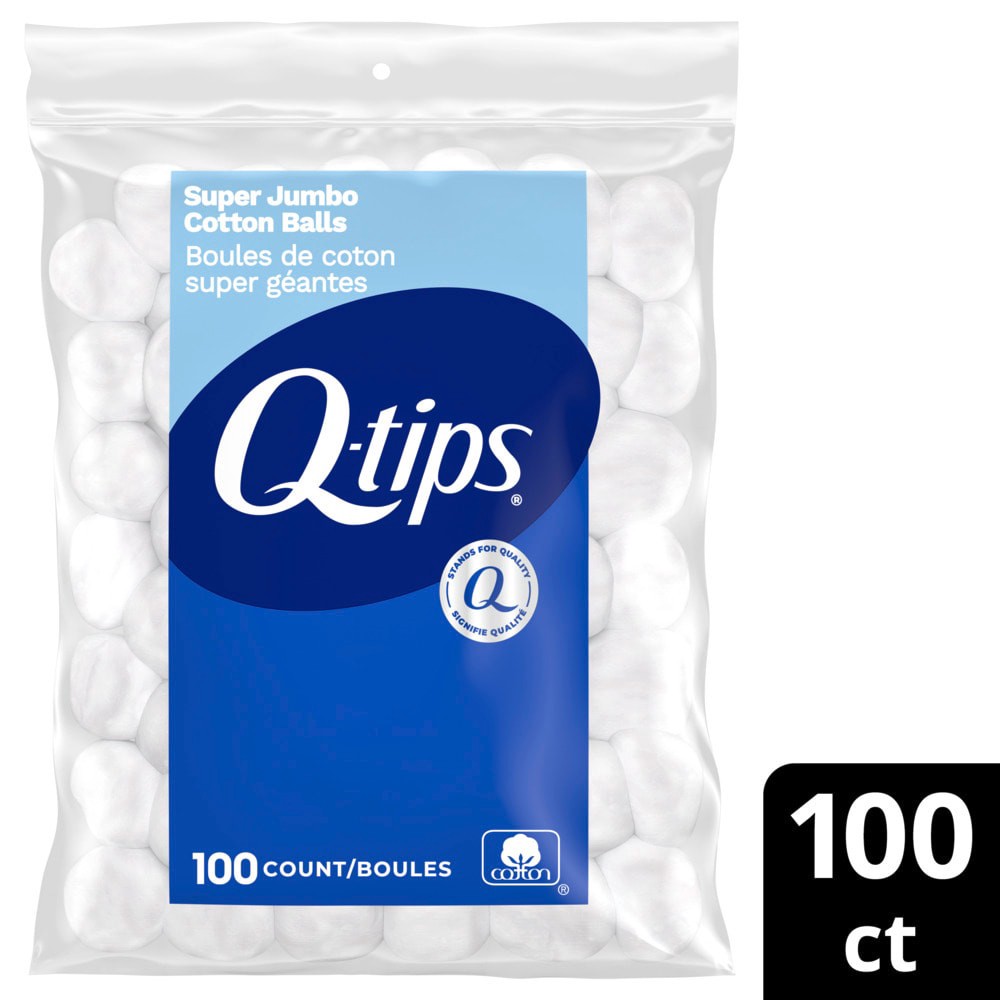 slide 2 of 2, Q-tips® Cotton Swab Balls, 100 ct, 100 ct