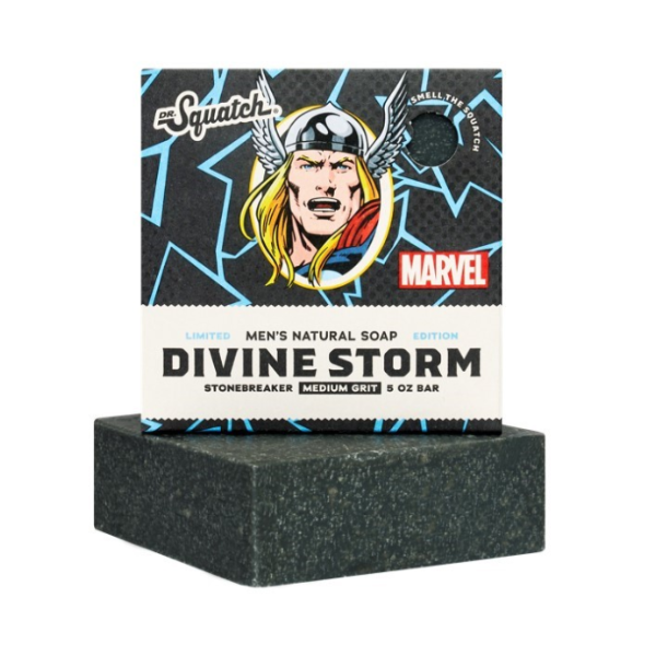 slide 1 of 1, Dr Squatch Dr. Squatch Marvel Bar Soap - Divine Storm, 5 oz
