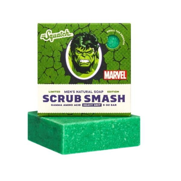 slide 1 of 1, Dr Squatch Dr. Squatch Marvel Bar Soap - Scrub Smash, 5 oz