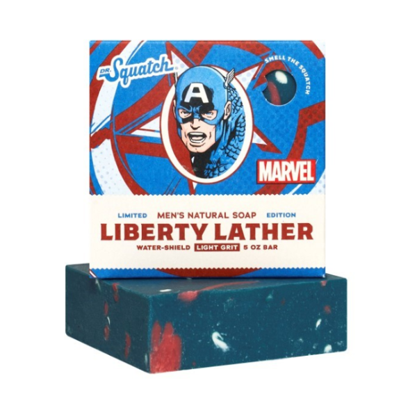slide 1 of 1, Dr Squatch Dr. Squatch Marvel Bar Soap - Liberty Lather, 5 oz