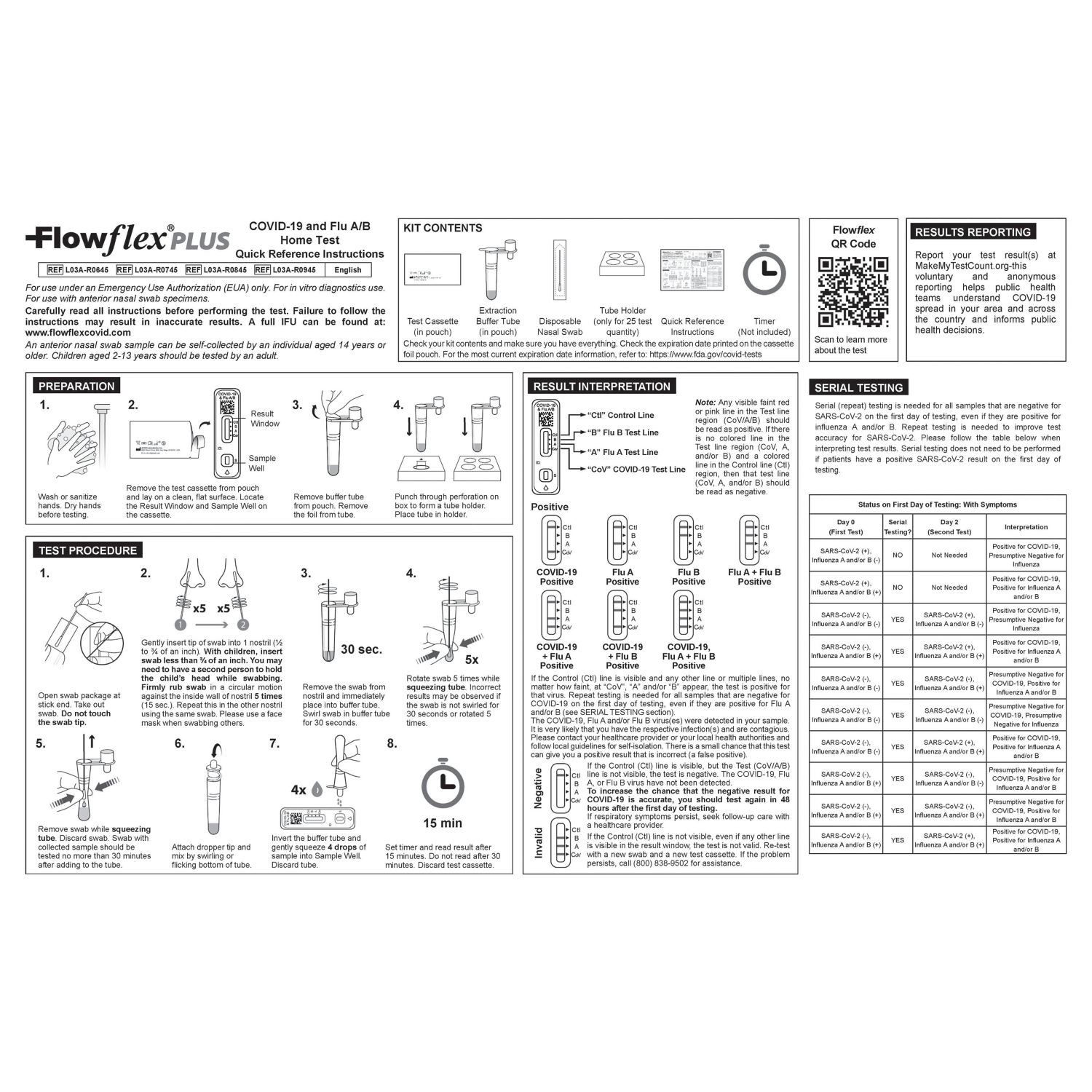 slide 2 of 6, Flowflex Plus Covid-19 And Flu A/b Home Test, 1 ct