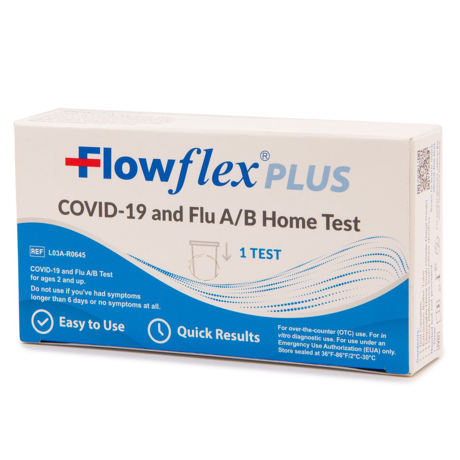 slide 6 of 6, Flowflex Plus Covid-19 And Flu A/b Home Test, 1 ct