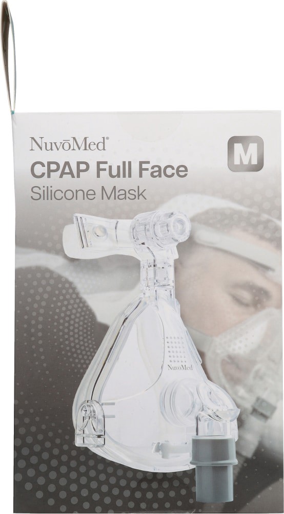 slide 4 of 4, Nuvomed Cpap Complete Face Silicone Mask, 1 ct