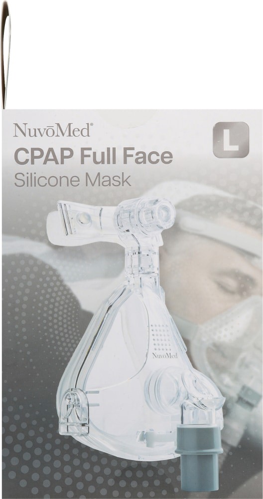 slide 3 of 4, Nuvomed Cpap Complete Face Silicone Mask, 1 ct