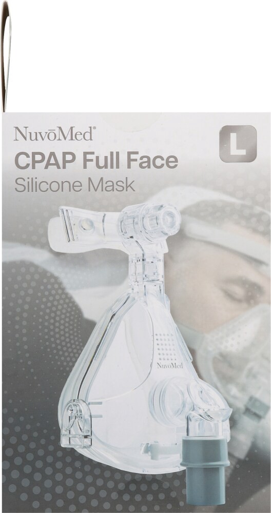 slide 4 of 4, Nuvomed Cpap Complete Face Silicone Mask, 1 ct