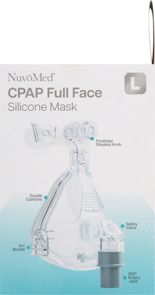 slide 4 of 4, Nuvomed Cpap Complete Face Silicone Mask, 1 ct