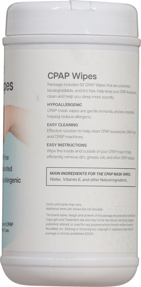 slide 2 of 4, Nuvomed Citrus Scented Cpap Mask Wipes, 62 ct