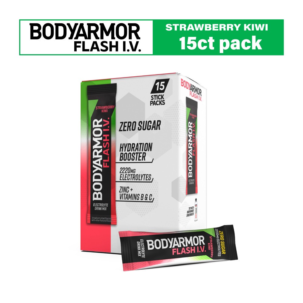 slide 3 of 6, Bodyarmor Iv Strawberry Kiwi Pouches - 15 ct, 15 ct