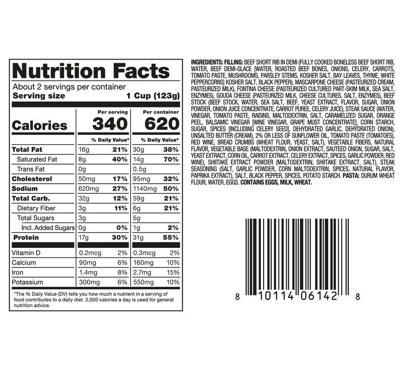 slide 2 of 4, Rana Beef Short Rib Ravioli, 8 oz